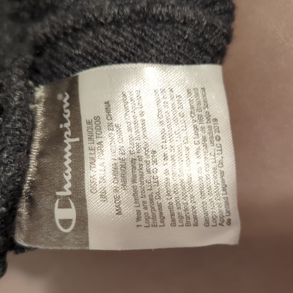 Champion Beanie Hat Gray 2 white stripes - Picture 3 of 8